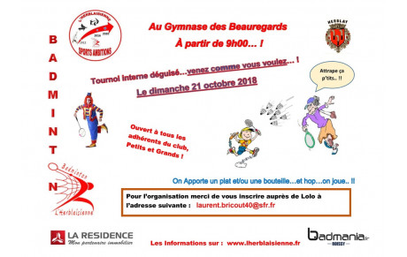 Tournoi interne 21 octobre 2018
