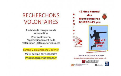 AIDE POUR TOURNOI DES MOUSQUETAIRES
